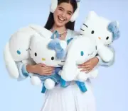 Hello Kitty Blue Angel Plush Backpack - In Hand
