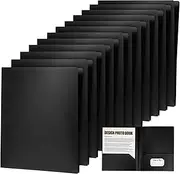 SHINEOFI Sturdy Plastic File Folders 12pcs Document Organizer Holder for Office Expanding File Folder Pockets Card Slot A4 Size Plastic Document Holder for School Supplies