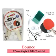 Adaptable Table Tennis 8 Pieces Bounce Set On Most Table 2 Players Ping Pong