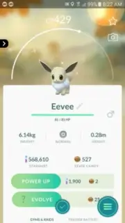 Shiny Eevee Legacy ( Last Resort ) Pokemon Trade Go