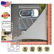 Durable 200 GSM Gray Triangle Shade Sail - 95% UV Block & Temperature Reduction