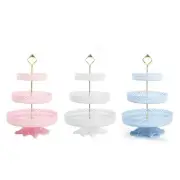 Macaroon Tower Stand for Creative 3 Tier Grade Plastic Practical and Popula