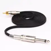 Soft Silicone Tattoo Power Supply RCA Cord Tattoo Machine Gun 1.8M 7 Foot Long