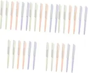 FRCOLOR 5sets e Eyebrow Razor Shaver Tools Facial Hair Trimmer Lightweight Compact for Friends Family 6pcs*5