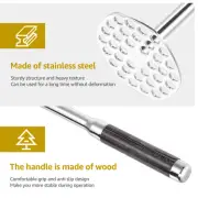 Food Masher Potato Smasher High Efficient Metal Mashing Utensil for qiRWD