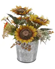 Flora Bunda 8in Tall Sunflowers Mix