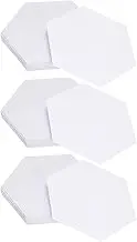 uxcell 300 Count Hexagon Paper Piecing Paper for Quilting, 2.5-Inch English Paper Piecing Template, Foundation Paper Pieces Patchwork Supplies for Quilting Sewing DIY Craft