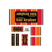 Mongoose - 2012 RETRO Kos Krusier - clear Decal set - Old School bmx