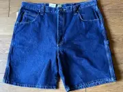 MEN'S CABELA'S ROUGHNECK DUNGAREE DENIM JEAN SHORTS DARK STONE SIZE 42 NEW W/TAG