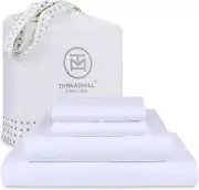 100% Supima Cotton Sheets King Size - 1200 Thread Count, 4Pc King Size Sheets Se