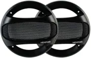 Memphis SRXG62 SRX 6.5inch Car Speaker Grills- Black Steel Mesh Design w/ logo