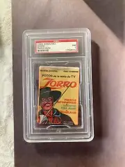 Zorro unopened pack, 1958 Argentina PSA 7