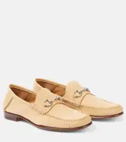 [Gucci] Gucci Gigi Horsebit suede loafers AU 9 beige