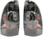 LED Rear Brake Lamp Tail Light Turn Signal Lights Compatible With Toyota Tacoma Pickup 2005-2015 8156004160 8155004150(Smoke Left and right)