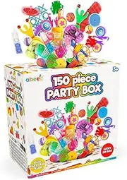 150 Piece Party Box Lucky Dip Box - Mystery Box - Versatile Party Bag Fillers Inside A Lucky Dip Box - Christmas Class Gifts - Blind Boxes - Alternative To Party Bags - Fidget Toys - Small Gifts