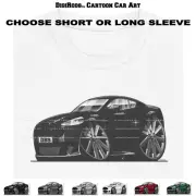 DigiRods Aston Martin DB9 DB 9 British Luxury Cartoon Car White T Shirt