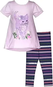[Bonnie Jean] Girls Size 7-16 Sequin Tunic Top Legging Pant Set