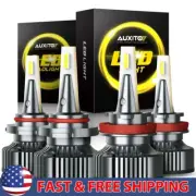 AUXITO 9005 H11 LED Kit Headlights Combo Bulbs High Low BEAM Super White Bright (for: Renault)