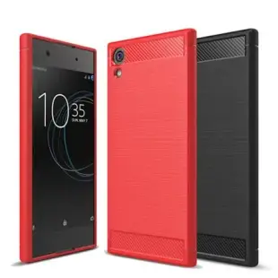 YANGYI揚邑 Sony Xperia XA1 Ultra 6吋 碳纖維拉絲紋軟殼散熱防震抗摔手機殼 Sony Xperia XA1 Ultra