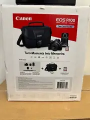 Canon EOS R100 Mirrorless Camera Two Lens Bundle In Black 6052C068