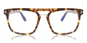 Tom Ford FT5942-B Blue-Light Block 053 Men's Glasses Tortoiseshell Size 54 - Private Health Rebate - Blue Light Block Available