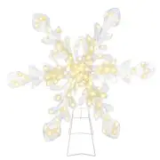 35" White LED Twinkling Light Giant Snowflake Outdoor Porch Yard Christmas Decor