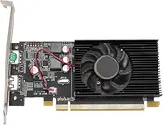 HD 6570 2G DDR3 Graphics Card, 2GB 64Bit 533MHz Video Memory, PCI Express 2.0 X 16 Graphcis Card for Kepler Architecture with Single Fan, Slim Low Profile Design, Compatible with