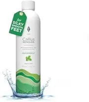 Lee Beauty Professional Callus Remover for Feet - Peppermint, Powerful Formulation - Extra Strength Gel, Home Pedicure Foot Spa Results - Cracked & Dead Dry Skin Supplies - 8 Oz