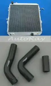 44mm Aluminum Radiator & Hoses for Toyota Surf HILUX LN106 LN111 Diesel 88-98 AT (for: Toyota)