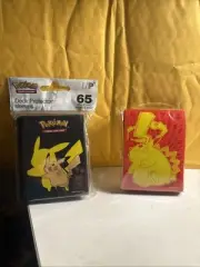 (x2) Pokémon Pikachu 2019/20 Deck Protector Sleeves