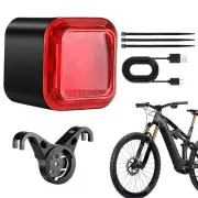 Bike Rear Lights Tail Lights Smart Brake & Light Sense Rechargable With 6 Modes