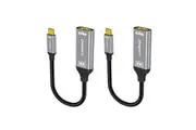 2PK mbeat Tough Link 8K USB-C to HDMI Adapter 48 Gbps Bandwidth Space Grey