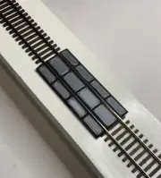 HO Scale 2 Lane Concrete Grade Crossings 3 Piece Set, Model Train, Set of 3