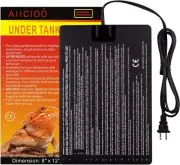 Aiicioo Reptile Heating Pad - Hermit Crab Heater Heat Mat for 8x12Inch(16W)