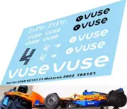 Stickers for LEGO Set 42141 McLaren F1 TBS121