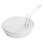 Winco MSBW-12M, 12" Medium Mesh Breading Basket, Steel Wire Basket