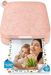 [HP] Sprocket 2 x 3 inch Instant Printer for Smartphones - Portable Wireless Colour Printer - Zinc Photo Paper with Adhesive Backing - Prints from Compatible iOS & Android Devices via Bluetooth App -