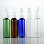 10個起賣 100ML圓肩瓶配鼻噴 化妝品包裝直噴噴霧瓶 分裝PET空瓶子