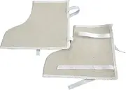 Amagogo 2 Pieces Welders Work Protection Foot Covers, Welder Work Boot Protectors, Welding Shoe Covers Welding Boot Covers for Welder, Men Women, short