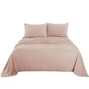 Dusty Pink Cashmere Touch Flannel Sheet Set
