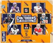 2024 Panini Contenders Football Hobby Trading Card Box (Five Autographs Per Hobby Box)