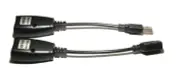 Super Booster USB 1.1 150FT Extender Black RJ45