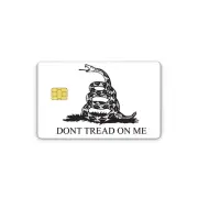 Credit Card Sticker Skin Vinyl Decal Don't Tread On Me