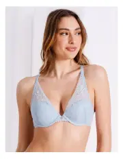 [Chloe & Lola] Sienna Lace High Apex Bra in Light Blue