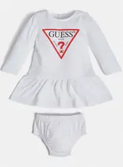 GUESS White Dress And Pants 2-Piece Set Size: 12M, 100% Organic Cotton