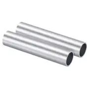 2pcs 6063 Aluminum Round Tube 22mm OD 19mm Inner Dia 100mm Length Pipe Tubing