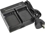 BTBAI NP-F970 Battery Charger AC Wall Dual for NP-F330 NP-F530 NP-F550 NP-F570 NP-F730 NP-F730H NP-F750 NP-F770 NP-F930 NP-F930/B NP-F950 NP-F950/B NP-F960 NP-F970/B NP-F990 Camcorder Compatible u1a