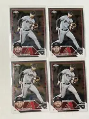2023 Topps Chrome Evan Longoria Lot x4 Base Diamondbacks