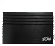 4-Channel Car O Amplifier 5800W High-Power Amp. Four-Way Stereo Power Amplifier Class A/B Black