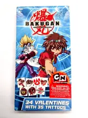 Spin Master Bakugan Battle Brawlers Valentines with Tattoos Cartoon Network
